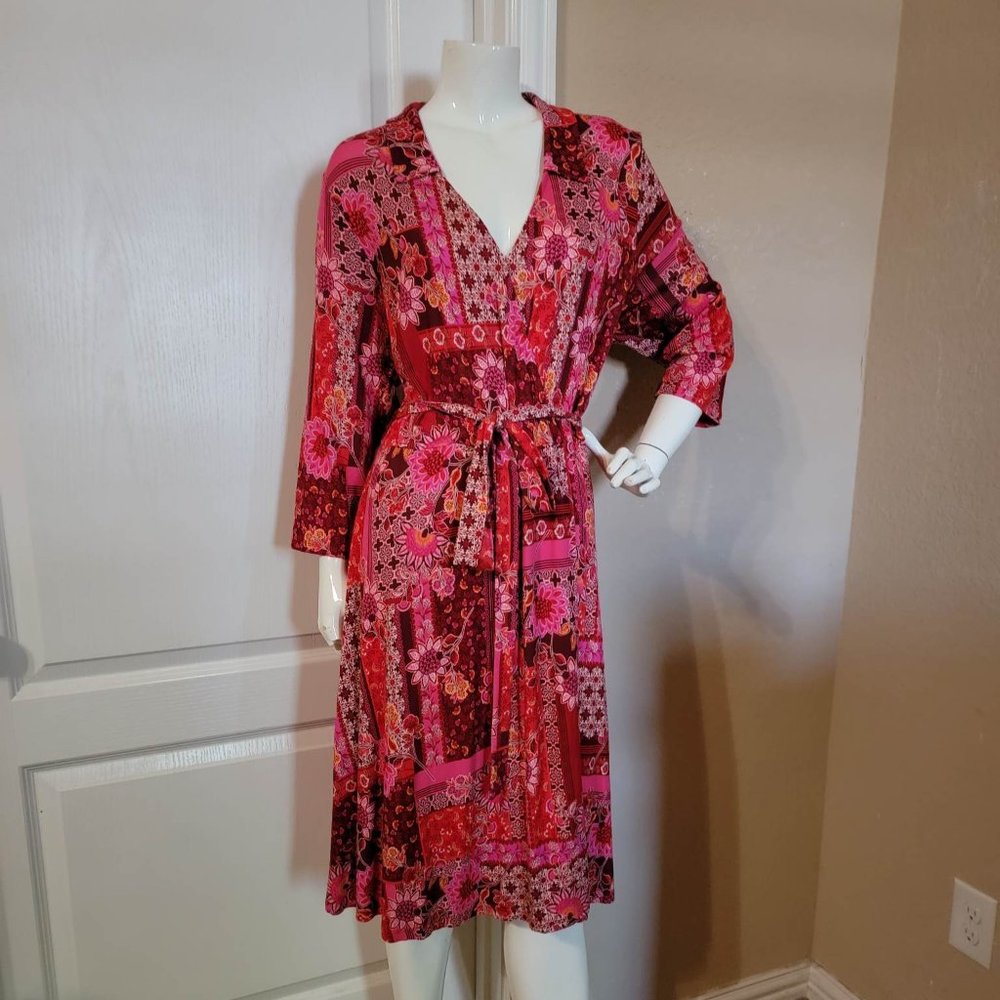 Isaac Mizrahi Faux Wrap Dress